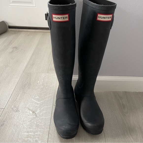 Hunter Rubber tall Rain Boots size 5 - Picture 3 of 15